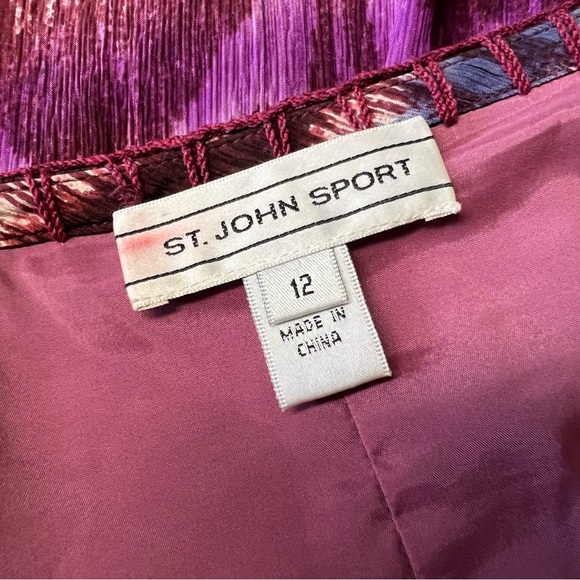 ST. JOHN SPORT Ring Dyed Silk Skirt - Picture 4 of 6